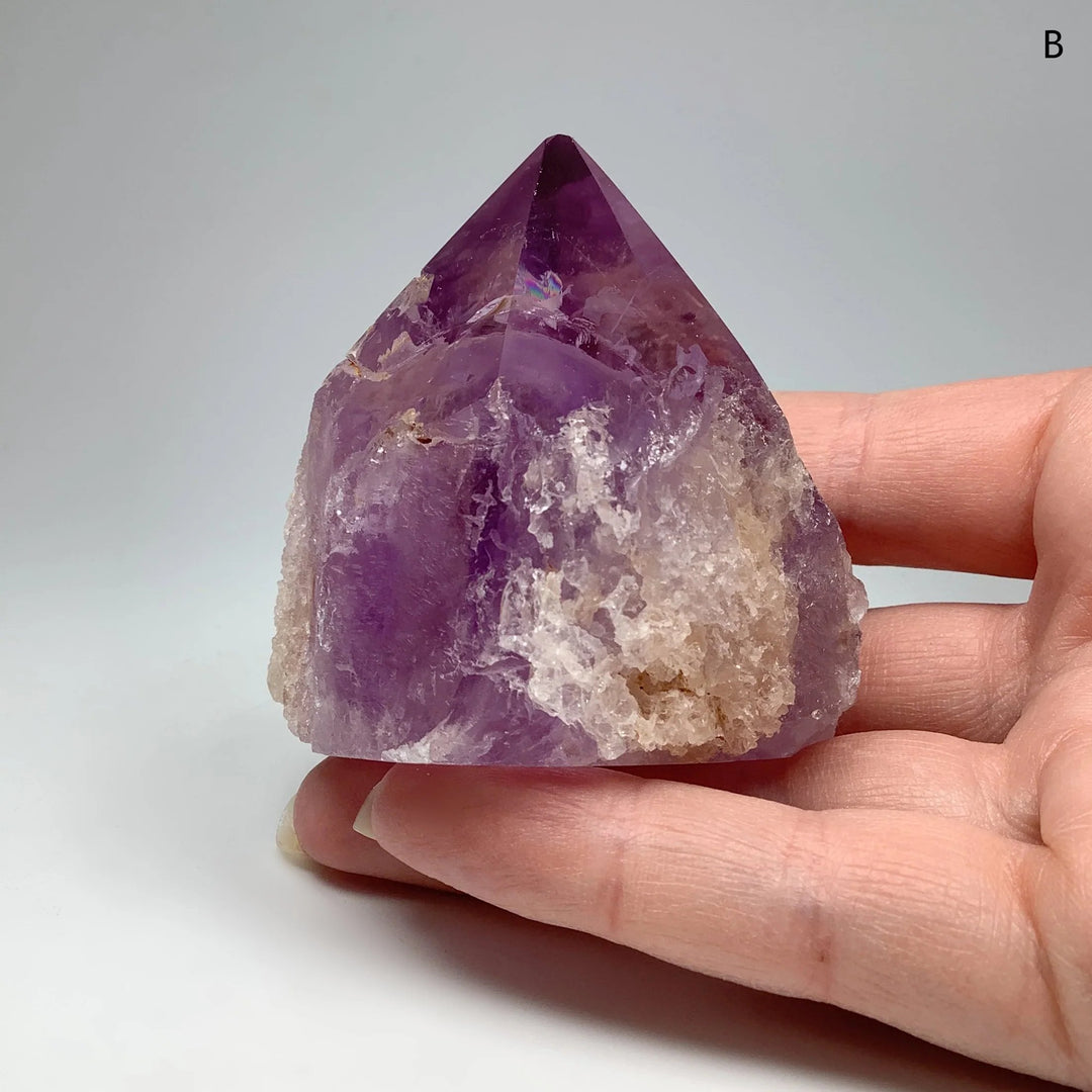 Amethyst Half Polished Point - Rocks and Gems Canada