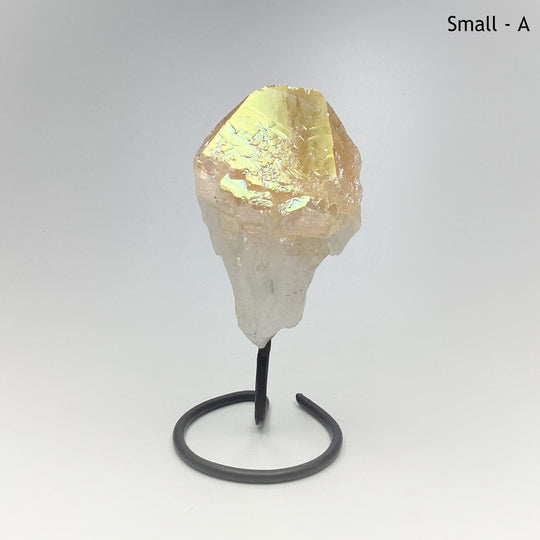 Rough Rainbow Citrine on Stand - Rocks and Gems Canada