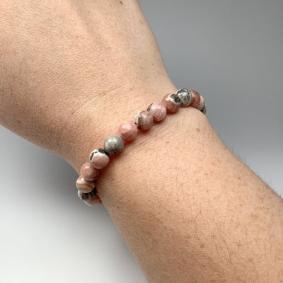 Rhodocrosite Beaded Bracelet