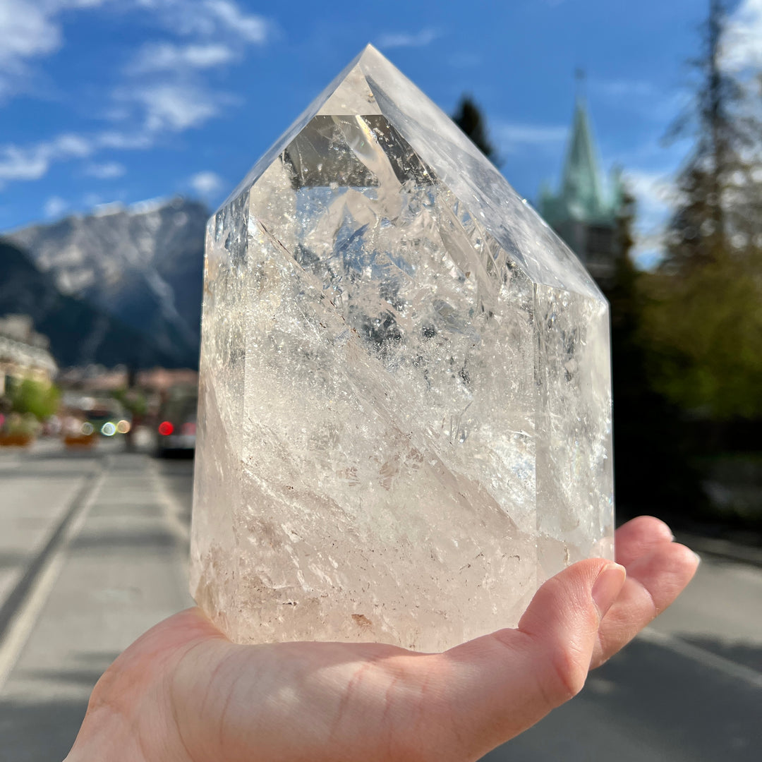 Large Polished Quartz Point - Rocks and Gems Canada