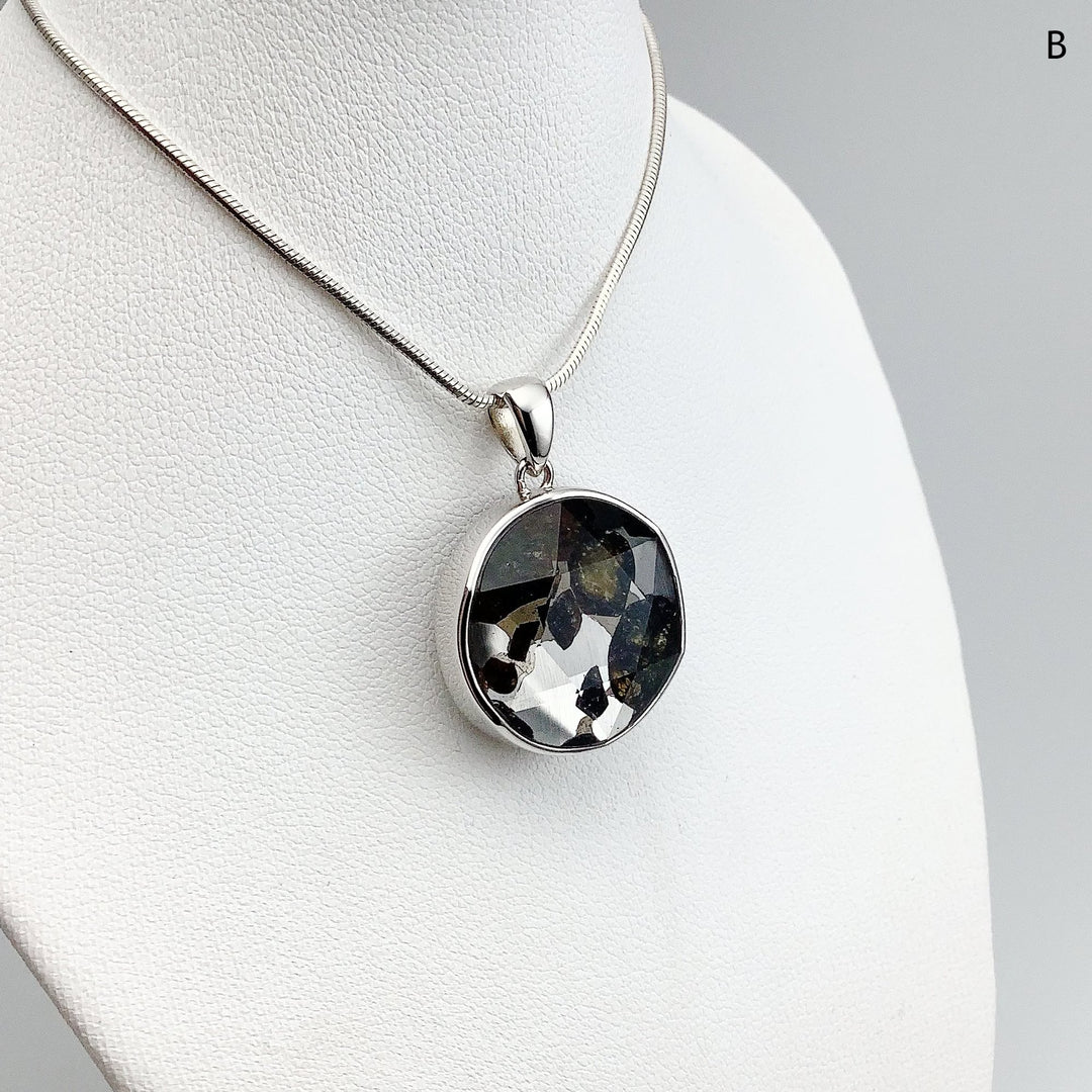 Sericho Meteorite Faceted Pendant - Rocks and Gems Canada