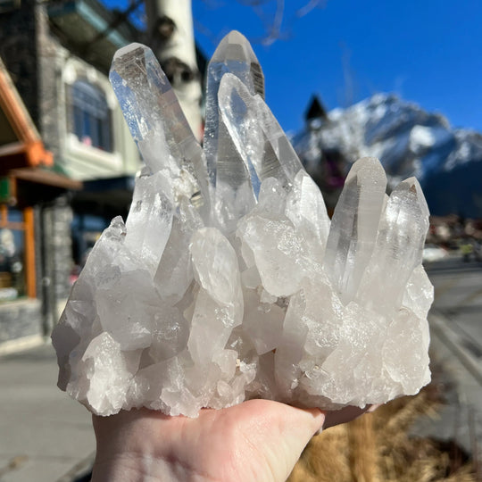 Lemurian Quartz Large Cluster - Rocks and Gems Canada