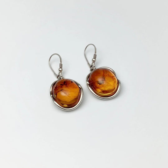 Ombre Amber Dangle Earrings - Rocks and Gems Canada