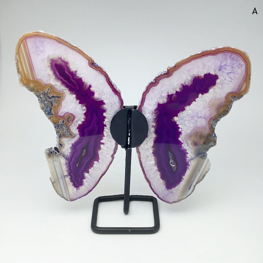 Agate Butterfly on Stand - Rocks and Gems Canada