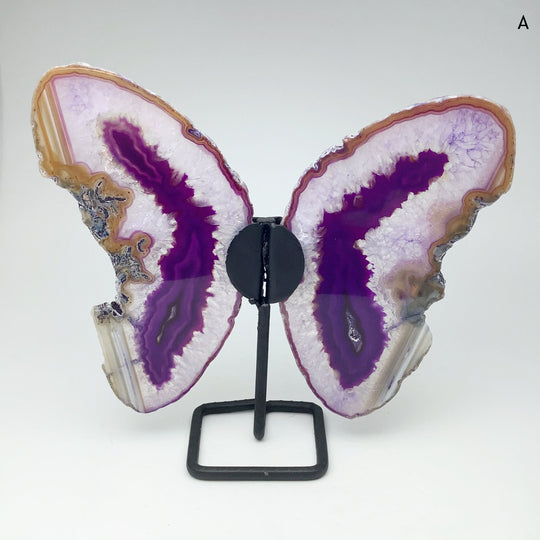 Agate Butterfly on Stand - Rocks and Gems Canada