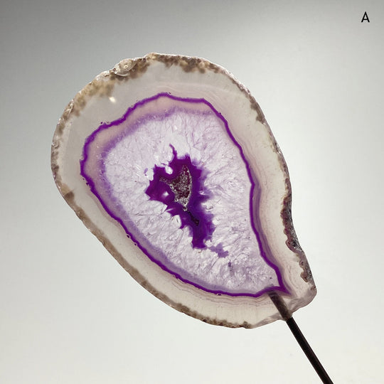 Agate Slice on Stand - Rocks and Gems Canada
