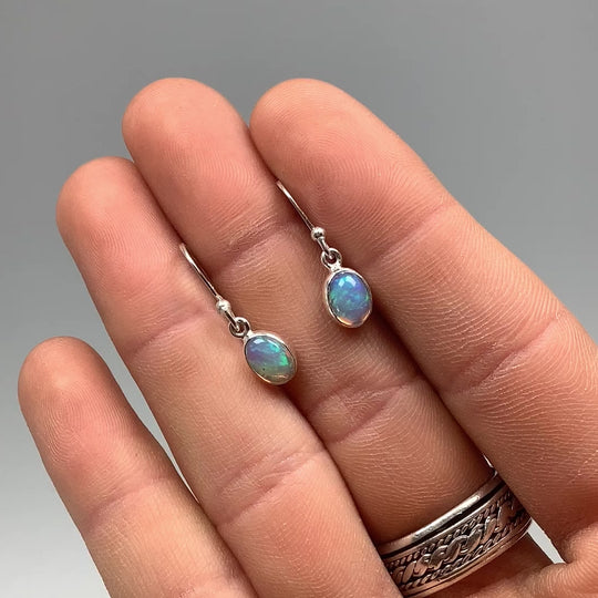 Fire Opal Dangle Earrings