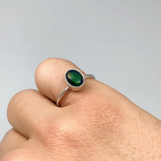 Black Ethiopian Opal Ring