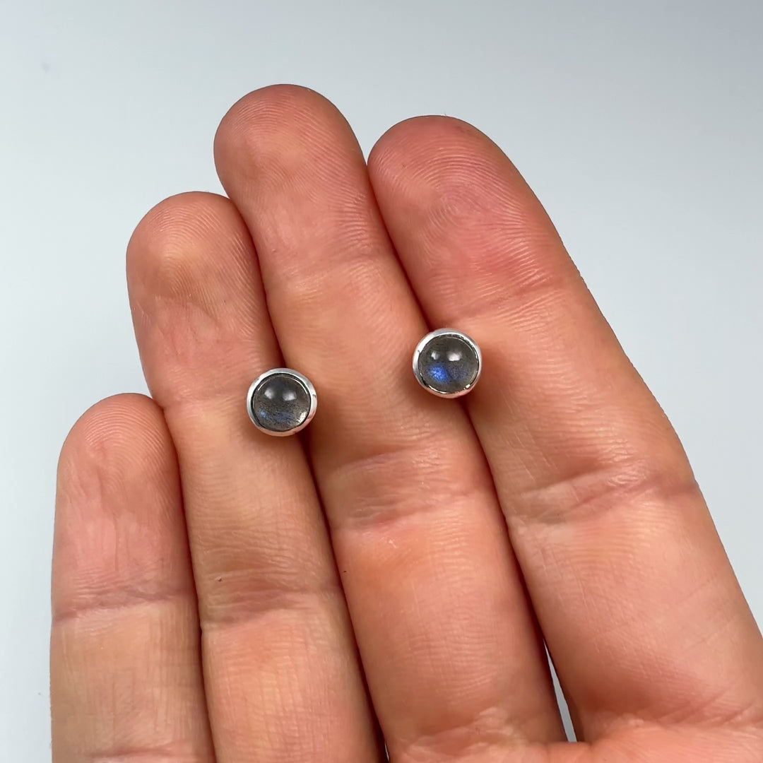 Labradorite Stud Earrings