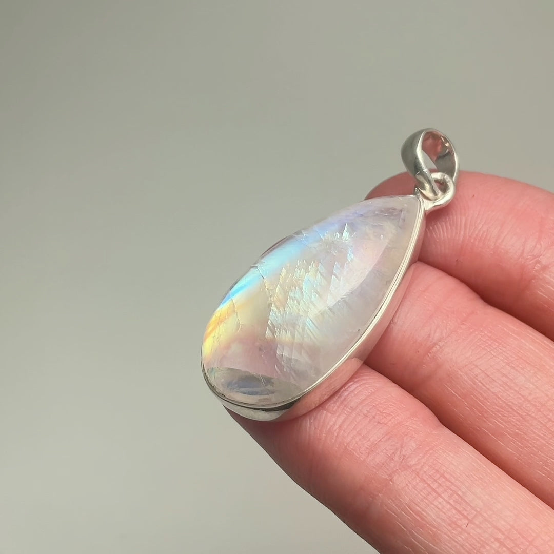 Rainbow Moonstone Pendant
