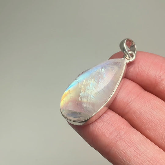 Rainbow Moonstone Pendant