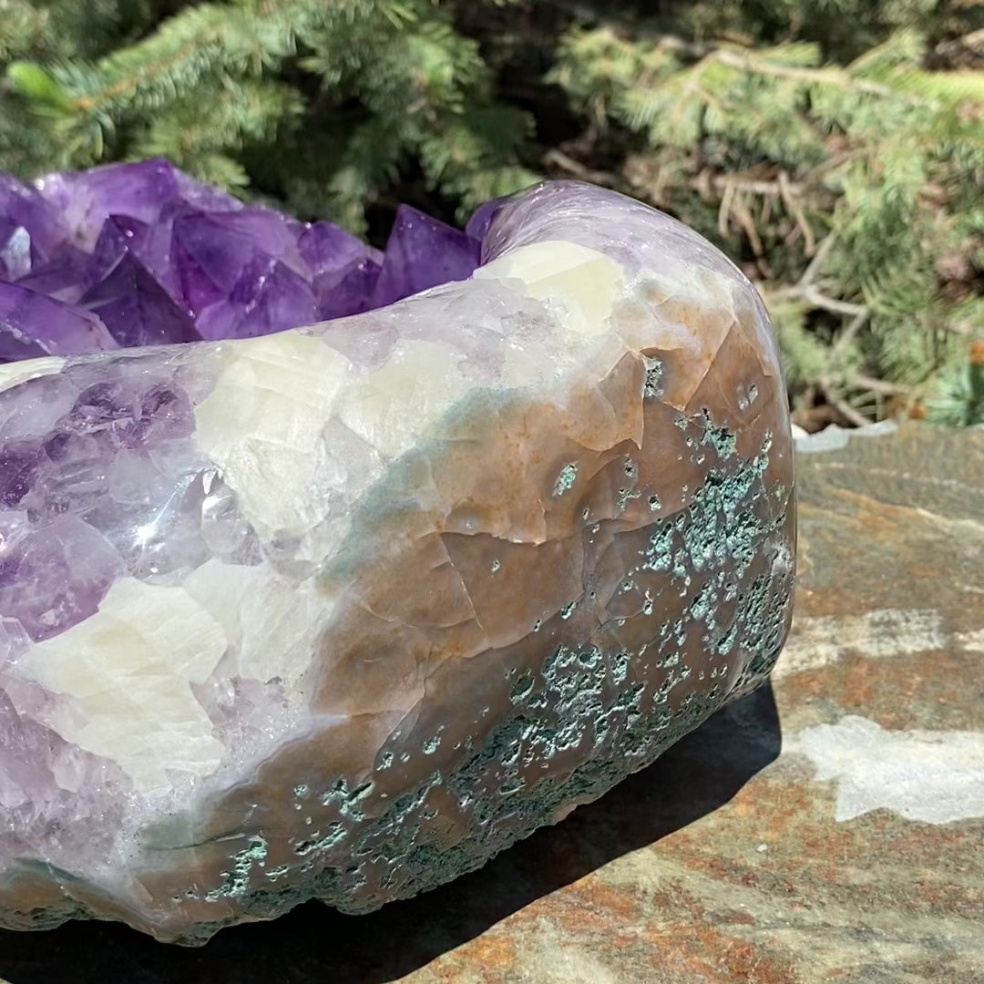 Extra Large Polished Amethyst Druze Cluster