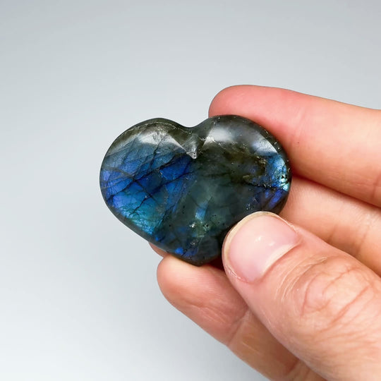 Labradorite Heart