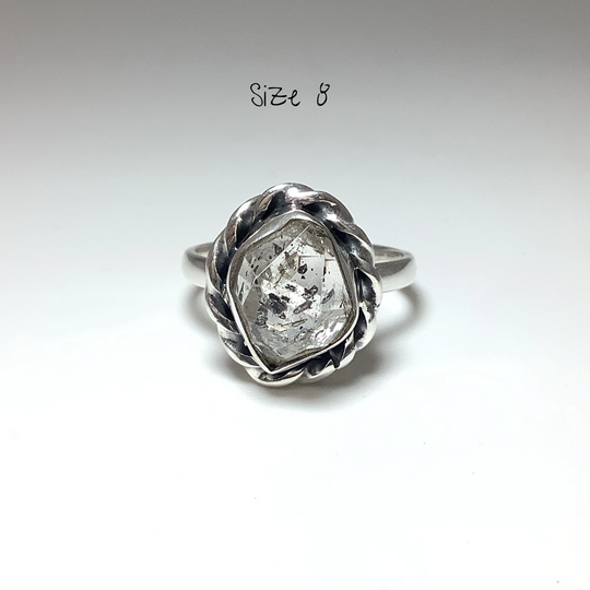 Herkimer Diamond Ring - Rocks and Gems Canada