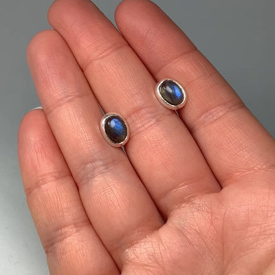 Labradorite Stud Earrings