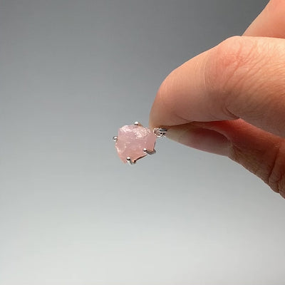 Raw Rose Quartz Pendant