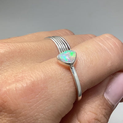 Ethiopian Fire Opal Ring