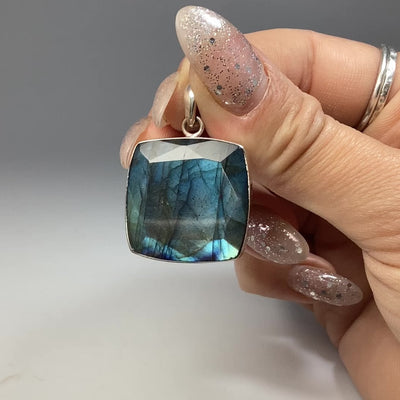 Faceted Labradorite Pendant