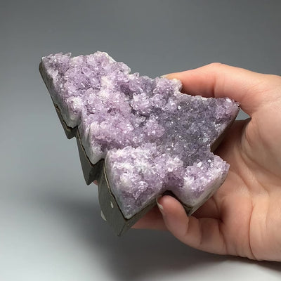 Amethyst Druze Cluster Tree Carving
