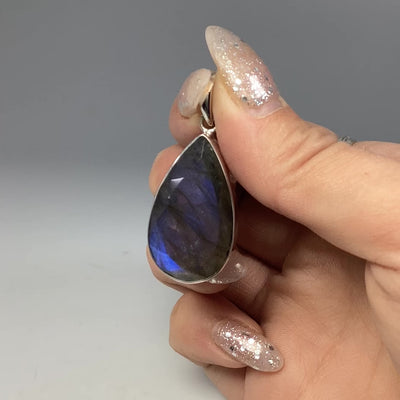 Faceted Labradorite Pendant