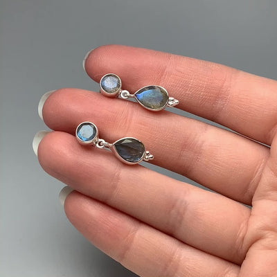 Labradorite Stud Earrings