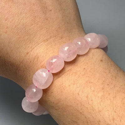 Rose Quartz Nugget Beaded Bracelet