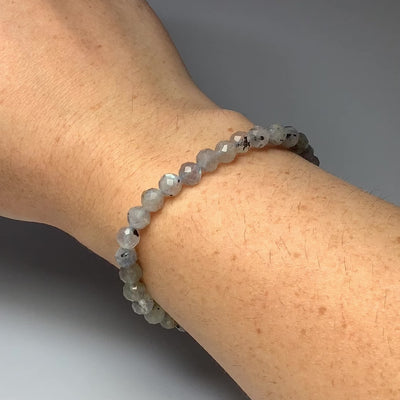 Labradorite Faceted Beaded Bracelet