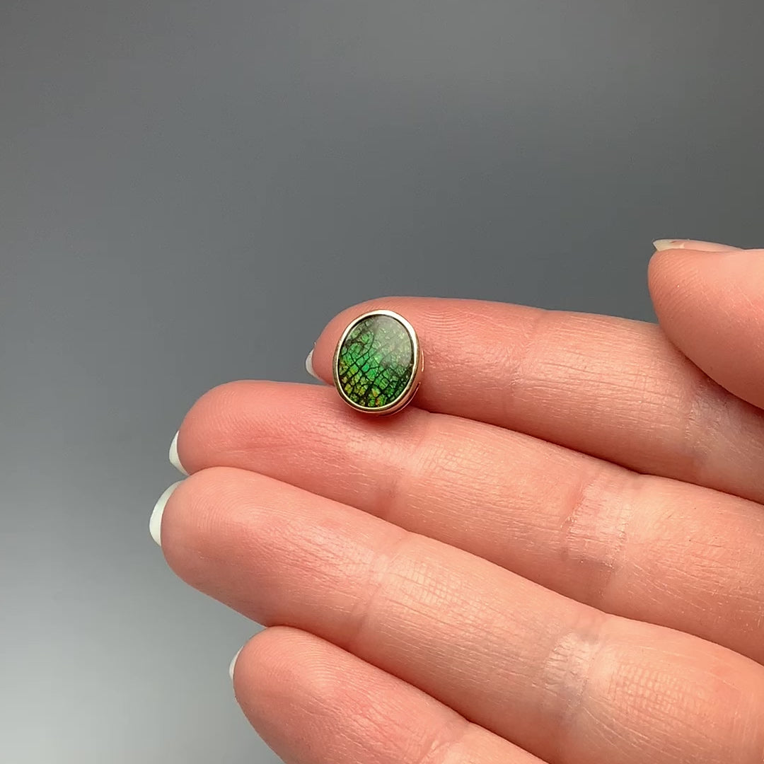 Alberta Ammolite 14K Gold Pendant