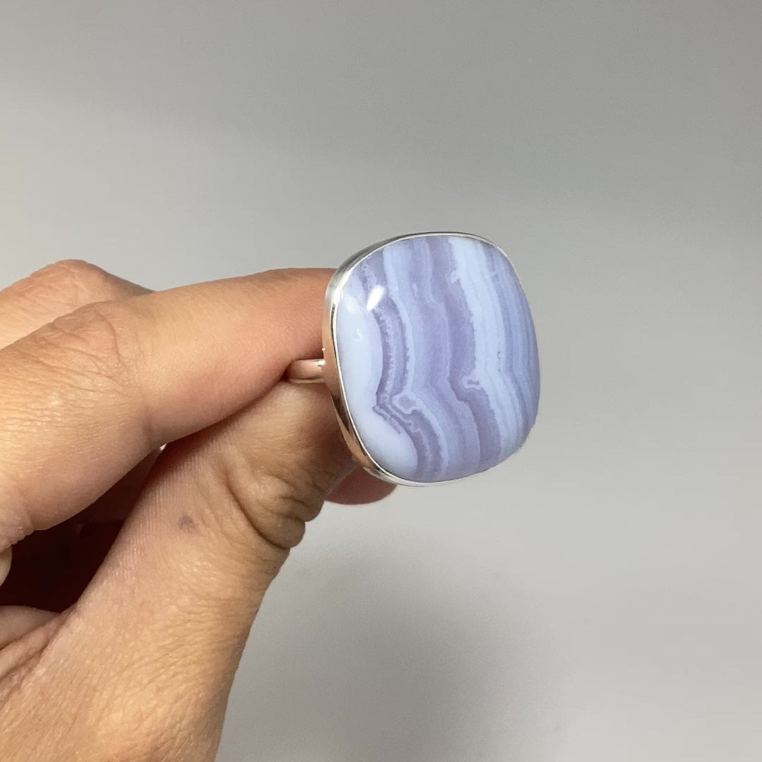 Blue Lace Agate Ring