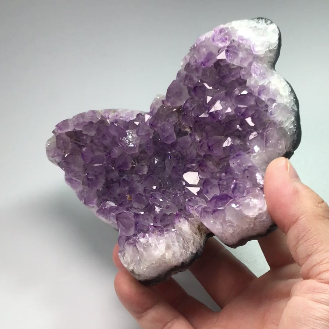 Amethyst Butterfly Druze Cluster