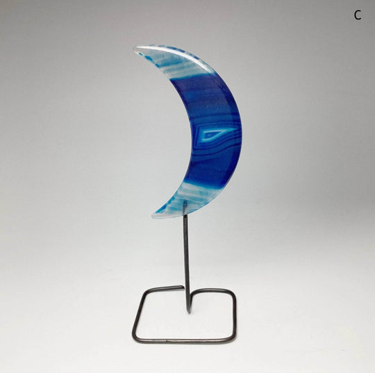 Agate Moon on Stand-Rocks and Gems Canada