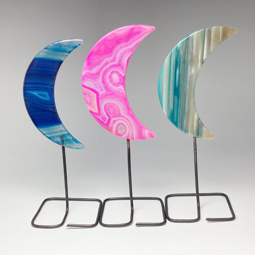 Agate Moon on Stand-Rocks and Gems Canada