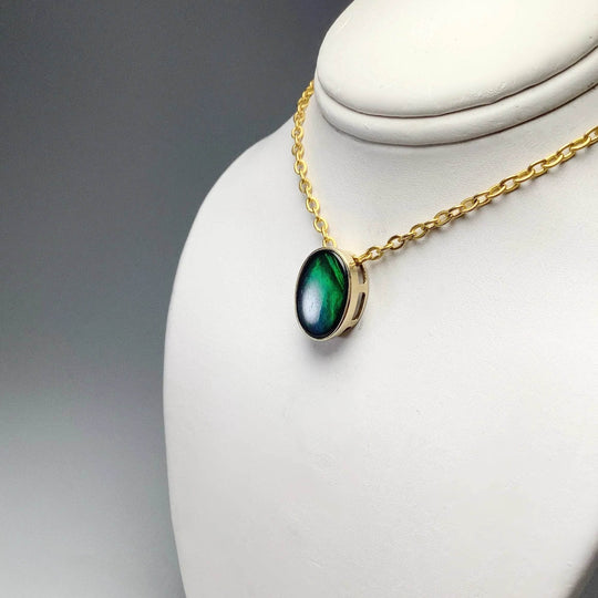 Alberta Ammolite 14K Gold Pendant-Rocks and Gems Canada