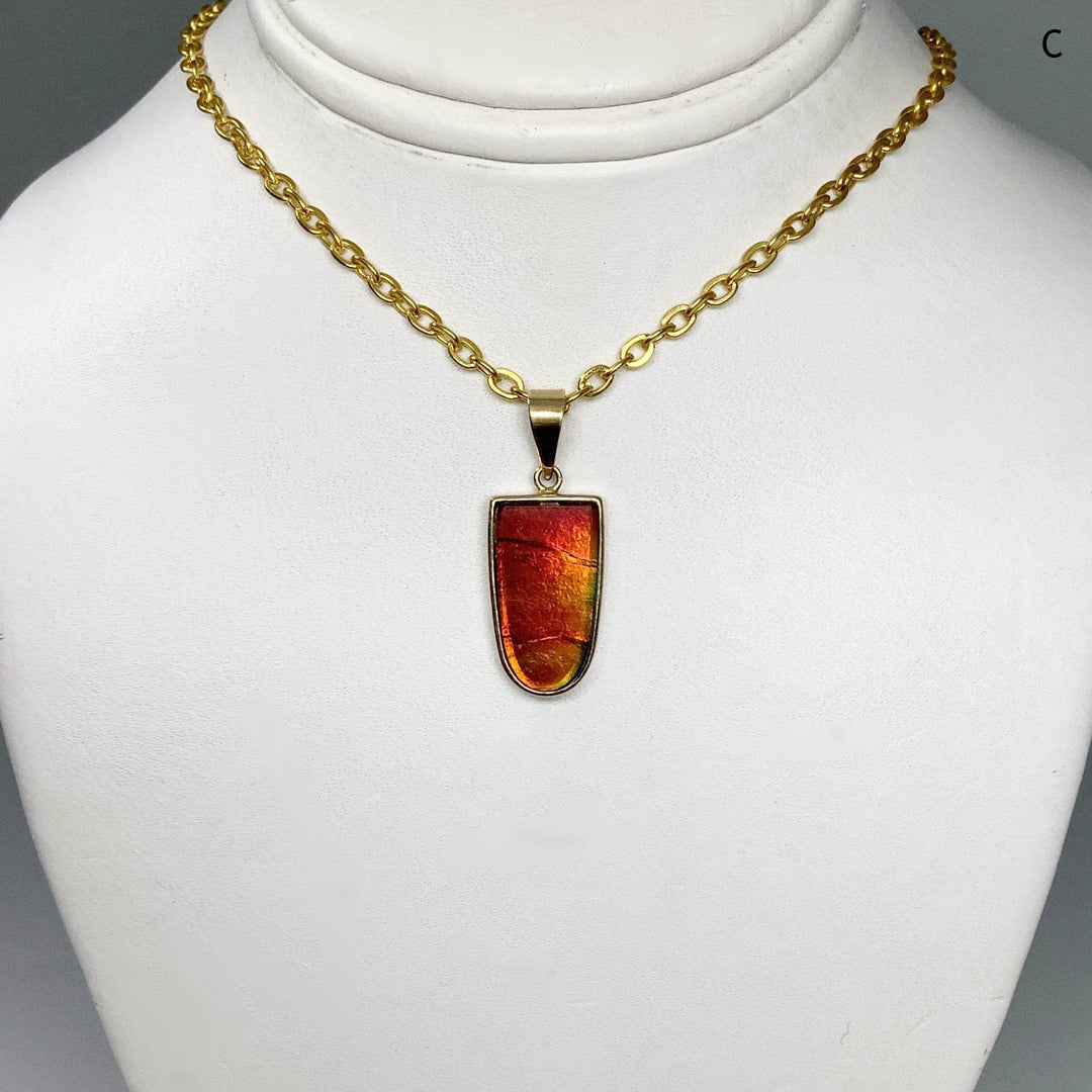 Alberta Ammolite 14K Gold Pendant-Rocks and Gems Canada