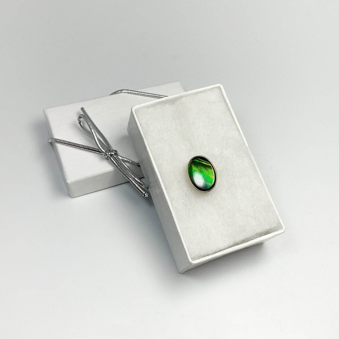 Alberta Ammolite 14K Gold Pendant-Rocks and Gems Canada