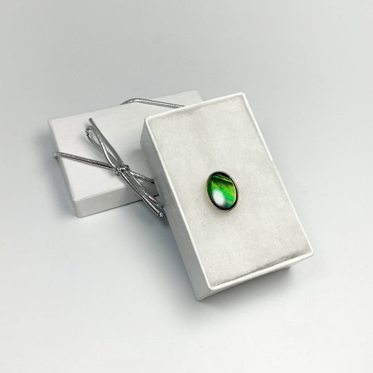 Alberta Ammolite 14K Gold Pendant-Rocks and Gems Canada