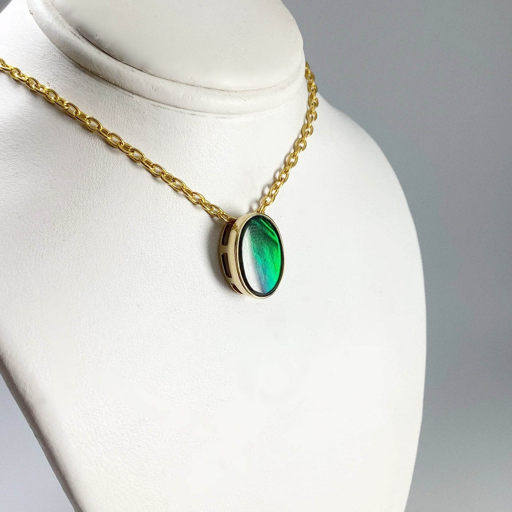 Alberta Ammolite 14K Gold Pendant-Rocks and Gems Canada