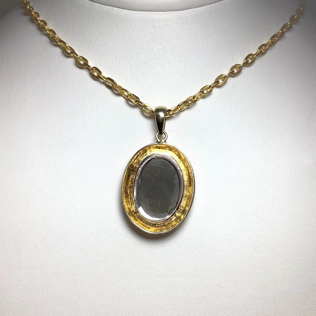 Alberta Ammolite 14K Gold Pendant-Rocks and Gems Canada