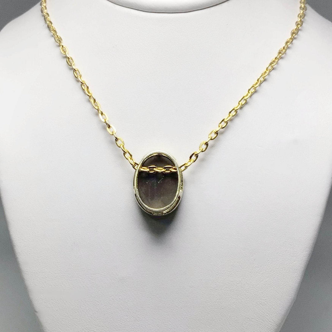 Alberta Ammolite 14K Gold Pendant-Rocks and Gems Canada