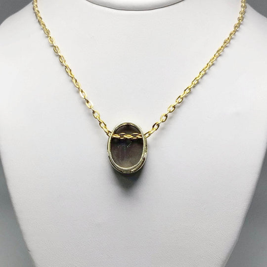 Alberta Ammolite 14K Gold Pendant-Rocks and Gems Canada