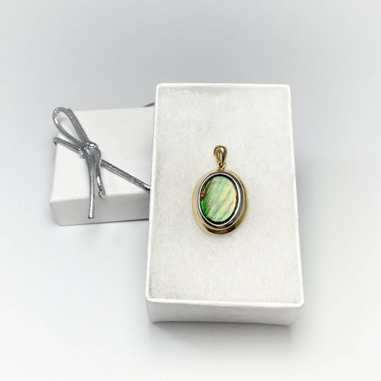 Alberta Ammolite 14K Gold Pendant-Rocks and Gems Canada