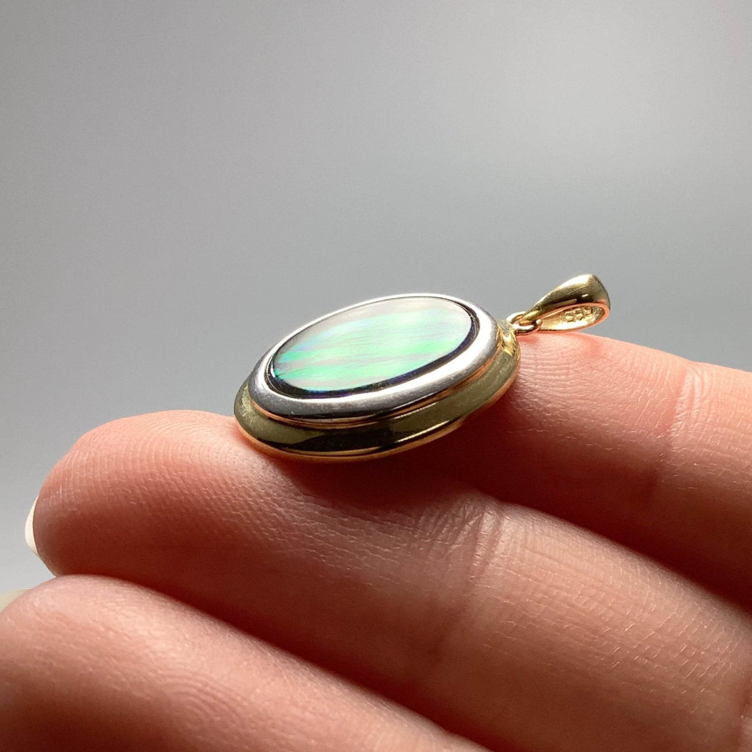 Alberta Ammolite 14K Gold Pendant-Rocks and Gems Canada