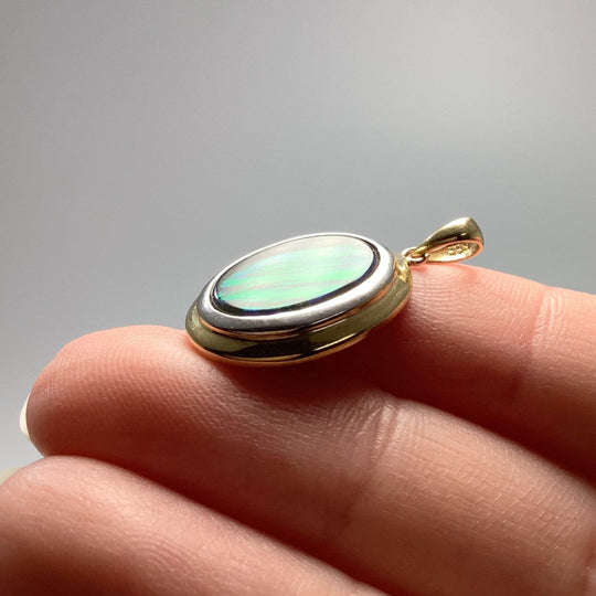 Alberta Ammolite 14K Gold Pendant-Rocks and Gems Canada