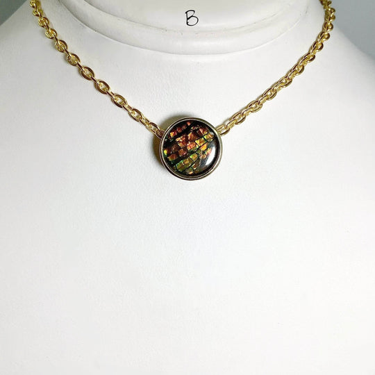 Alberta Ammolite 14K Gold Pendant-Rocks and Gems Canada
