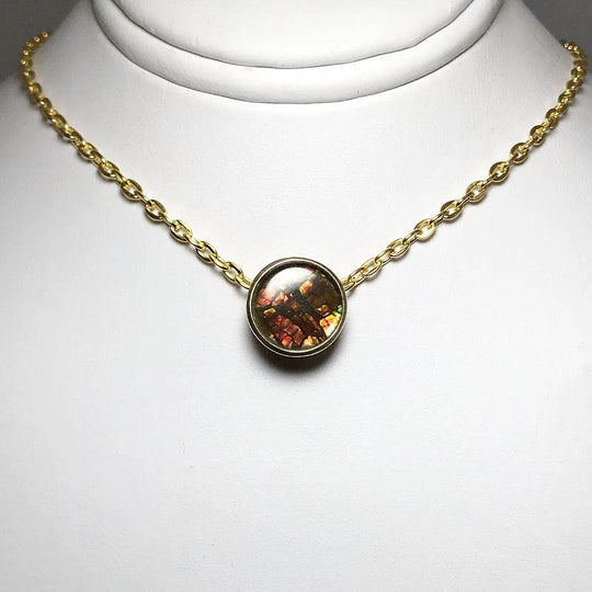 Alberta Ammolite 14K Gold Pendant-Rocks and Gems Canada