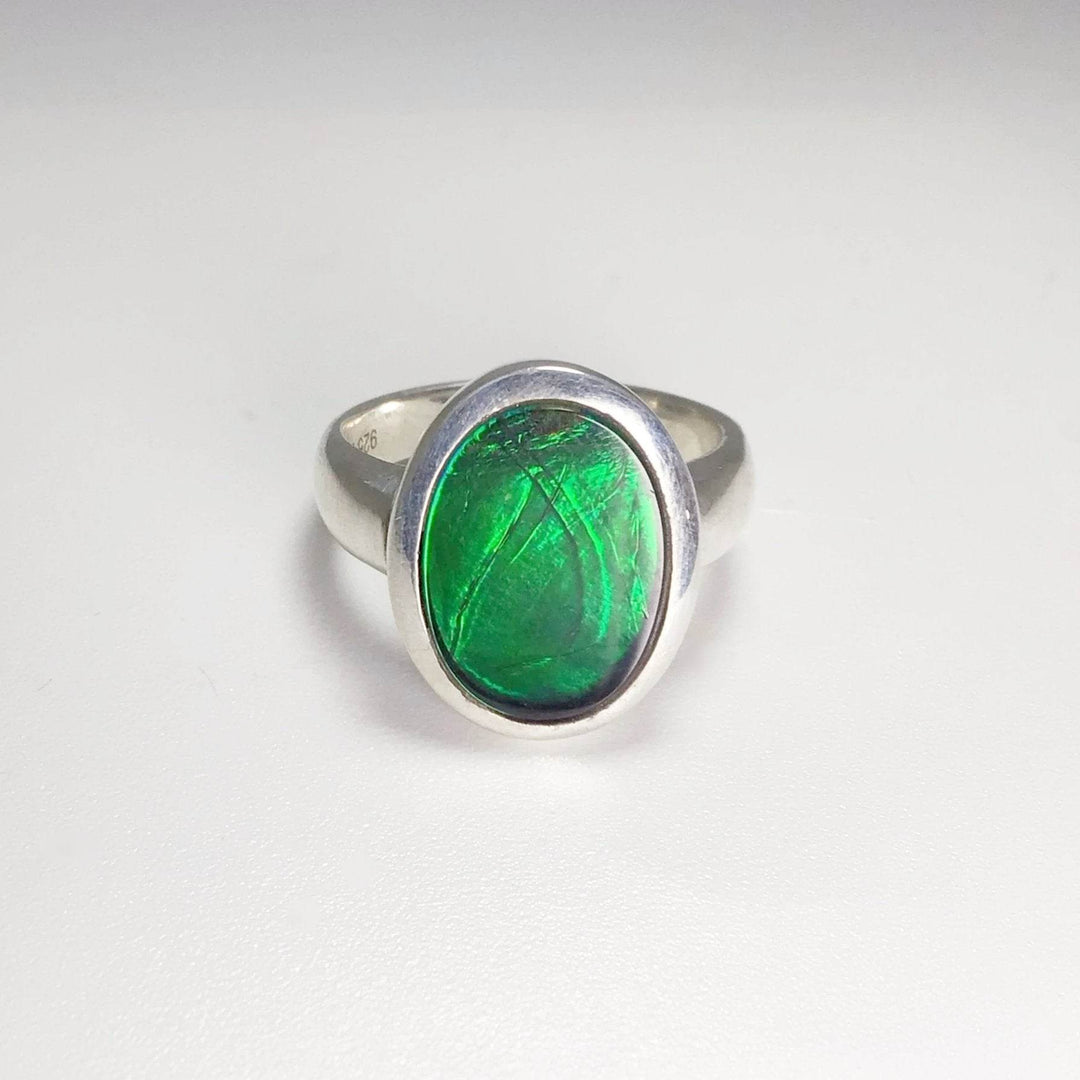 Alberta Ammolite Ring-Rocks and Gems Canada