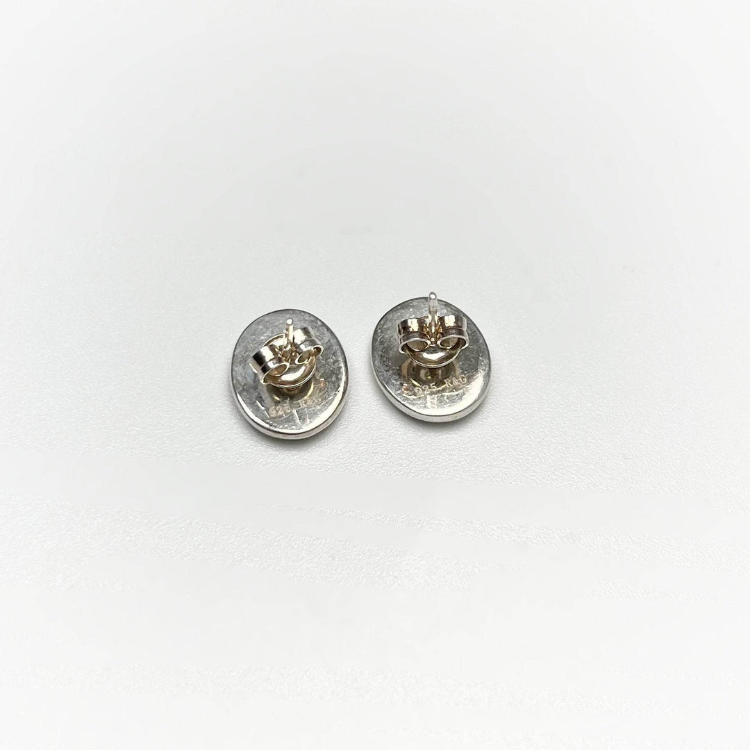 Alberta Ammolite Stud Earrings-Rocks and Gems Canada