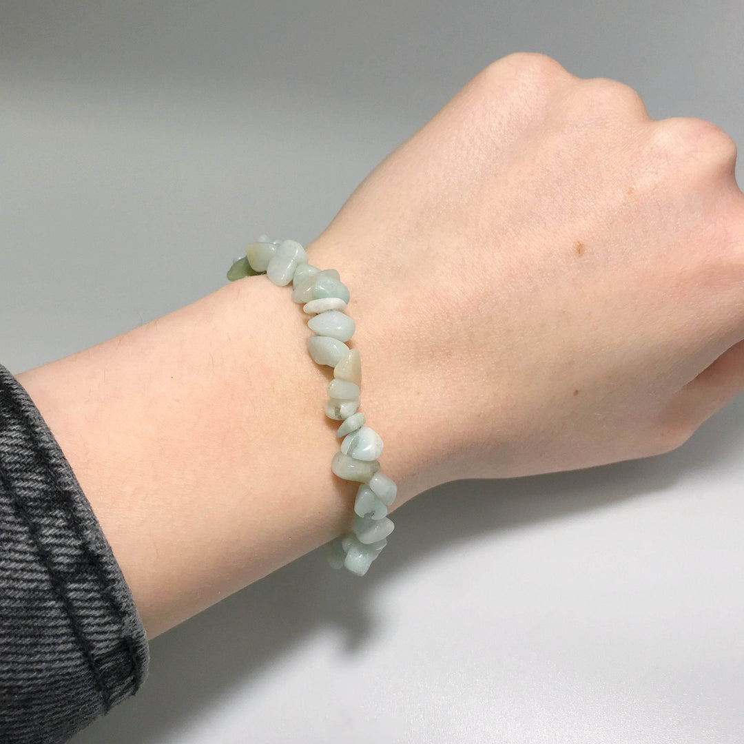 Amazonite Chip Beaded Bracelet-Rocks and Gems Canada
