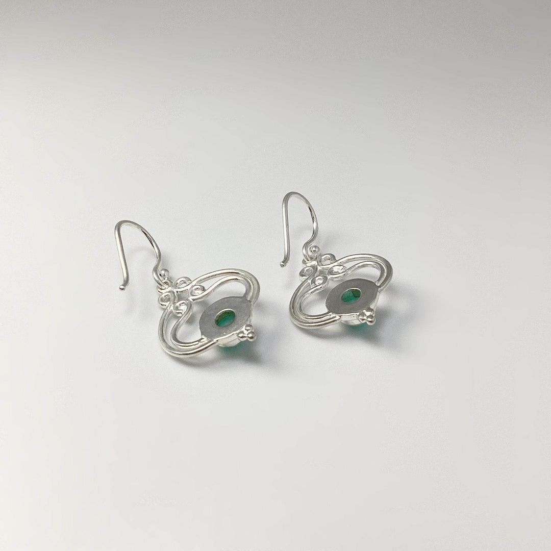 Amazonite Dangle Earrings-Rocks and Gems Canada