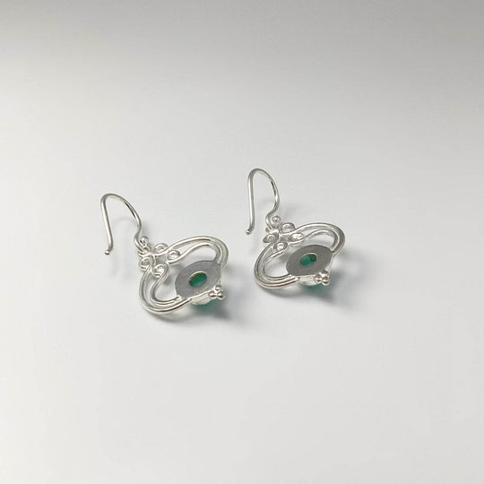 Amazonite Dangle Earrings-Rocks and Gems Canada